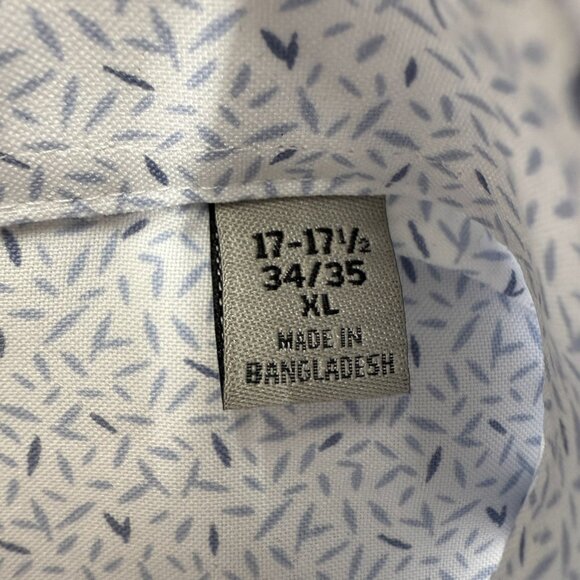 Kenneth Cole REACTION Men's Quick Dry Performance Shirt, White 17-17.5 34/35, XL - Picture 5 of 14